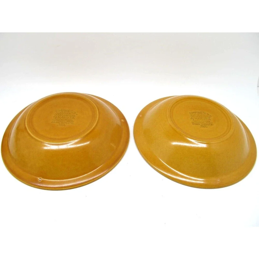 Haruta Empress Suzuka Brown Soup Bowls 7.5